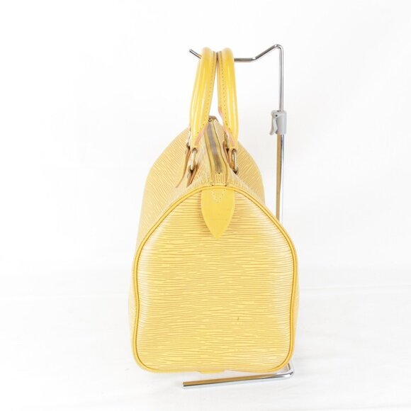 LOUIS VUITTON Yellow Leather Speedy 25 Bag - Picture 3 of 16